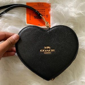 Coach heart shaped wristlet ❌SOLD